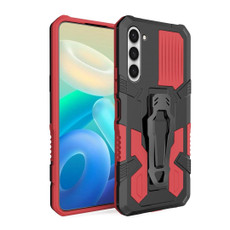 For Samsung Galaxy S23+ 5G Armor Warrior Shockproof PC + TPU Phone Case(Red)