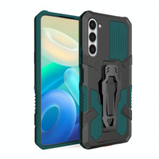 For Samsung Galaxy S23+ 5G Armor Warrior Shockproof PC + TPU Phone Case(Army Green)
