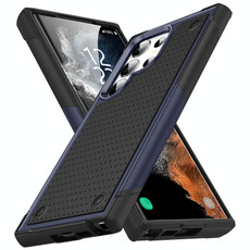 For Samsung Galaxy S23 Ultra 5G PC + TPU Shockproof Protective Phone Case(Blue+Black) For Samsung Galaxy S23 Ultra 5G PC + TPU Shockproof Protective Phone Case(Blue+Black)