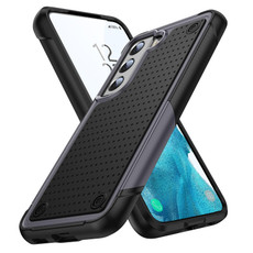 For Samsung Galaxy S22 5G PC + TPU Shockproof Protective Phone Case(Grey+Black) For Samsung Galaxy S22 5G PC + TPU Shockproof Protective Phone Case(Grey+Black)