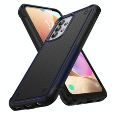 For Samsung Galaxy A32 4G PC + TPU Shockproof Protective Phone Case(Blue+Black)