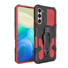 For Samsung Galaxy S23 5G Armor Warrior Shockproof PC + TPU Phone Case(Red)