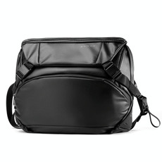 BANGE BG-7628 Men Messenger Bag Fashion Large Capacity Single Shoulder Bag Business Commuter Mail Bag(Black)