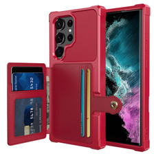 For Samsung Galaxy S23 Ultra 5G Magnetic Wallet Card Bag Leather Phone Case(Red) For Samsung Galaxy S23 Ultra 5G Magnetic Wallet Card Bag Leather Phone Case(Red)