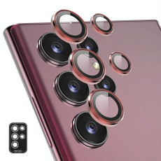 For Samsung Galaxy S23 Ultra 5G ENKAY Rear Lens Aluminium Alloy Tempered Glass Film(Red) For Samsung Galaxy S23 Ultra 5G ENKAY Rear Lens Aluminium Alloy Tempered Glass Film(Red)