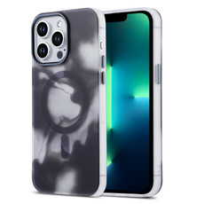 For iPhone 13 Pro Max MagSafe Magnetic Ink Phone Case(Graphite Black)