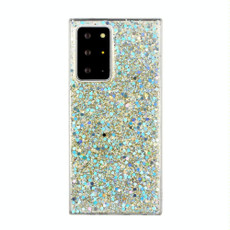 For Samsung Galaxy Note20 Glitter Sequins Epoxy TPU Phone Case(Gold)