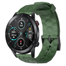 For Honor MagicWatch2 42mm 20mm Football Pattern Solid Color Silicone Watch Band(Army Green) For Honor MagicWatch2 42mm 20mm Football Pattern Solid Color Silicone Watch Band(Army Green)