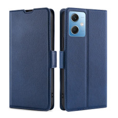 For Xiaomi Redmi Note 12 China Ultra-thin Voltage Side Buckle Horizontal Flip Leather Phone Case(Blue)