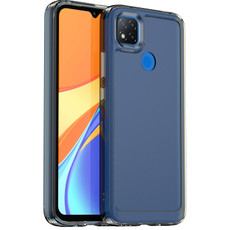For Xiaomi Redmi 9 India Candy Series TPU Phone Case(Transparent Grey)