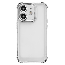 For iPhone 11 Pro Max Electroplating Four-corner Shockproof Space Phone Case(Silver)