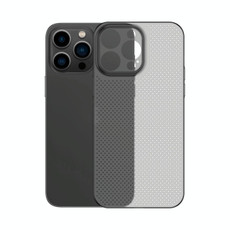 For iPhone 14 Plus Honeycomb Hollow Heat Dissipation Phone Case(Grey)