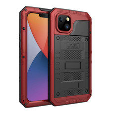 For iPhone 14 Shockproof Waterproof Dustproof Metal + Silicone Phone Case(Red)
