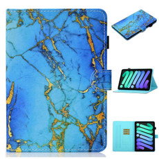 For iPad 10th Gen 10.9 2022 Coloured Drawing Stitching Smart Leather Tablet Case(Gilded Marble)