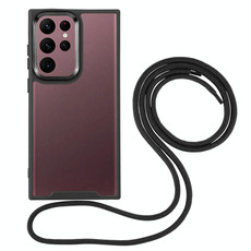 For Samsung Galaxy S23+ 5G Electroplating Hawkeye Phone Case with Lanyard(Black)