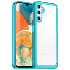 For Samsung Galaxy A14 5G Colorful Series Acrylic + TPU Phone Case(Transparent Blue) For Samsung Galaxy A14 5G Colorful Series Acrylic + TPU Phone Case(Transparent Blue)