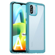 For Xiaomi Redmi A1 Colorful Series Acrylic + TPU Phone Case(Transparent Blue) For Xiaomi Redmi A1 Colorful Series Acrylic + TPU Phone Case(Transparent Blue)