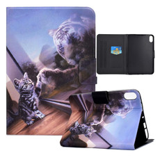 For iPad 10th Gen 10.9 2022 Electric Pressed Colored Drawing Smart Leather Tablet Case(Cat and Tiger) For iPad 10th Gen 10.9 2022 Electric Pressed Colored Drawing Smart Leather Tablet Case(Cat and Tiger)