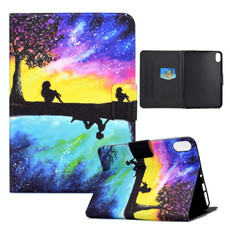For iPad 10th Gen 10.9 2022 Electric Pressed Colored Drawing Smart Leather Tablet Case(Starry Sky Reflection)