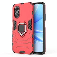 For OPPO A17 Magnetic Ring Holder PC + TPU Phone Case(Red) For OPPO A17 Magnetic Ring Holder PC + TPU Phone Case(Red)