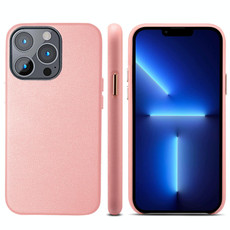 For iPhone 13 Pro Lamb Grain PU Back Cover Phone Case(Pink) For iPhone 13 Pro Lamb Grain PU Back Cover Phone Case(Pink)