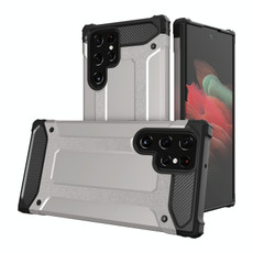 For Samsung Galaxy S23 Ultra 5G Magic Armor TPU Hard PC Phone Case(Silver) For Samsung Galaxy S23 Ultra 5G Magic Armor TPU Hard PC Phone Case(Silver)