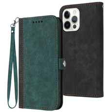 For iPhone 14 Pro Side Buckle Double Fold Hand Strap Leather Phone Case(Dark Green) For iPhone 14 Pro Side Buckle Double Fold Hand Strap Leather Phone Case(Dark Green)