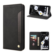 For Google Pixel 7 5G Skin Feel Splicing Leather Phone Case(Black) For Google Pixel 7 5G Skin Feel Splicing Leather Phone Case(Black)