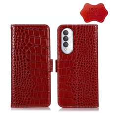 For Samsung Galaxy A14 5G Crocodile Top Layer Cowhide Leather Phone Case(Red) For Samsung Galaxy A14 5G Crocodile Top Layer Cowhide Leather Phone Case(Red)