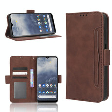 For Nokia G60 5G Skin Feel Calf Texture Card Slots Leather Phone Case(Brown)