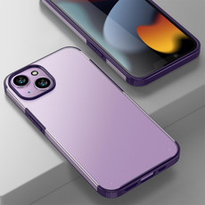 For iPhone 14 Armor Frosted Phone Case(Purple)