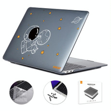 For MacBook Pro 16.2 A2485/A2880 2023 ENKAY Hat-Prince 3 in 1 Spaceman Pattern Laotop Protective Crystal Case with TPU Keyboard Film / Anti-dust Plugs, Version:US(Spaceman No.5)