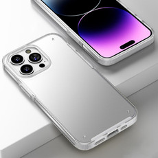 For iPhone 14 Pro Armor Frosted Phone Case(Translucent)