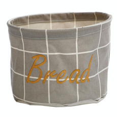 Fabric Storage Basket Desktop Organizer Basket, Style: Gray Grid