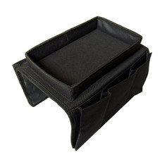 SF001 Oxford Cloth Sofa Armrest Hang Bag Household Storage Bag(Black)