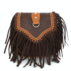 Single Shoulder Crossbody Tassel Women's Bags(Dark Curry)