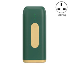 A18 Household Portable Electric Handheld Laser Hair Removal Instrument, Specification:UK Plug(Deep Green)