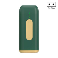 A18 Household Portable Electric Handheld Laser Hair Removal Instrument, Specification:EU Plug(Deep Green)