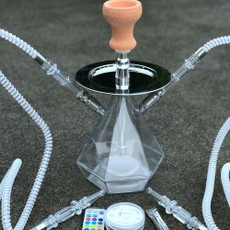 Acrylic Double Pipe Hookah Set