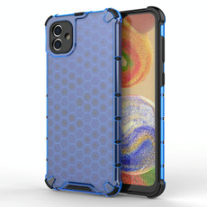 For Samsung Galaxy A04 4G Shockproof Honeycomb PC + TPU Phone Case(Blue)