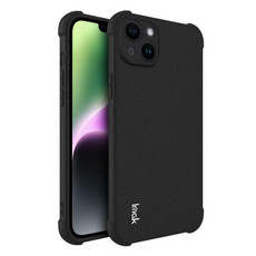 For iPhone 14 Plus imak Shockproof Airbag TPU Phone Case(Matte Black)