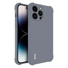 For iPhone 14 Pro imak Shockproof Airbag TPU Phone Case(Matte Grey)