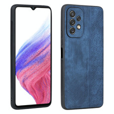 For Samsung Galaxy A13 5G / A04 AZNS 3D Embossed Skin Feel Phone Case(Sapphire Blue)