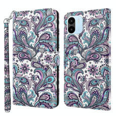 For Xiaomi Redmi A1 2022 3D Painting Pattern TPU + PU Phone Case(Swirl Pattern)