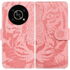 For Honor X9 / X9 5G Tiger Embossing Pattern Flip Leather Phone Case(Pink) For Honor X9 / X9 5G Tiger Embossing Pattern Flip Leather Phone Case(Pink)