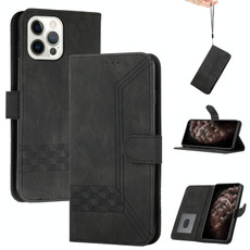 For iPhone 14 Pro Cubic Skin Feel Flip Leather Phone Case(Black) For iPhone 14 Pro Cubic Skin Feel Flip Leather Phone Case(Black)