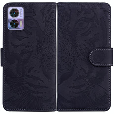 For Motorola Edge 30 Neo / Edge 30 Lite Tiger Embossing Pattern Flip Leather Phone Case(Black) For Motorola Edge 30 Neo / Edge 30 Lite Tiger Embossing Pattern Flip Leather Phone Case(Black)