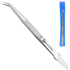 Diamond Jewellery Tweezers With Slotted Stainless Steel Tweezers ,Spec: Bending