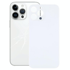 Easy Replacement Big Camera Hole Glass Back Battery Cover for iPhone 14 Pro Max(White)