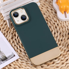 For iPhone 14 Plus TPU + Electroplated PC Phone Case(Green)